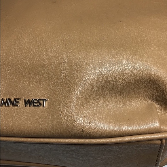 Nine West Zipper Closure Shoulder Bag - Camel - Picture 7 of 12